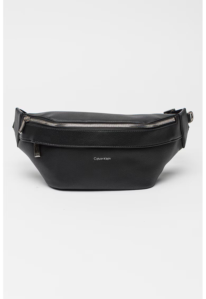Calvin Klein Borseta de piele ecologica - Negru
