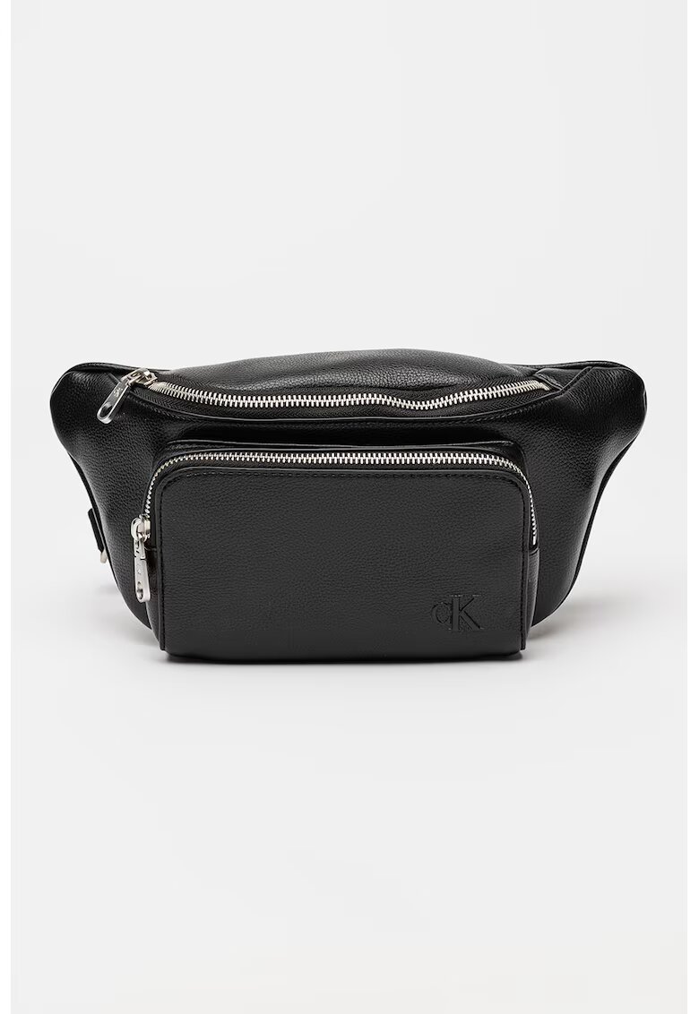 Calvin Klein Borseta din piele ecologica Cargo - Negru