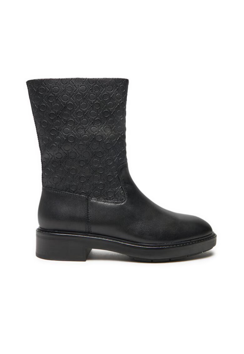 Calvin Klein Botine dama - piele naturala - negru -