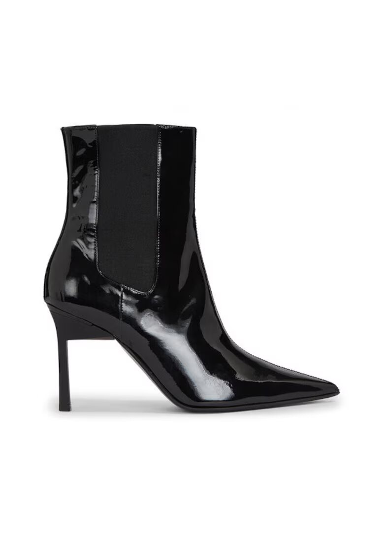 Calvin Klein Botine dama - - piele naturala - negru