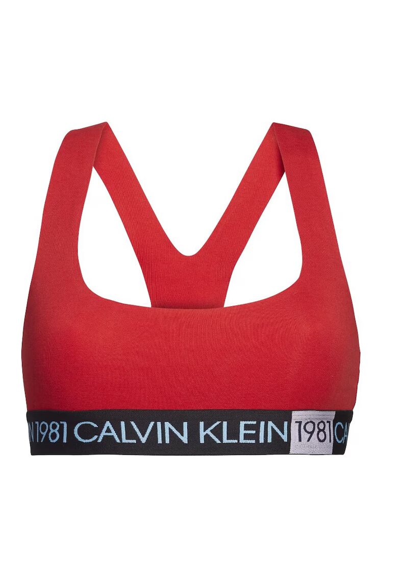 Calvin Klein Bustiera dama - Bumbac - Rosu