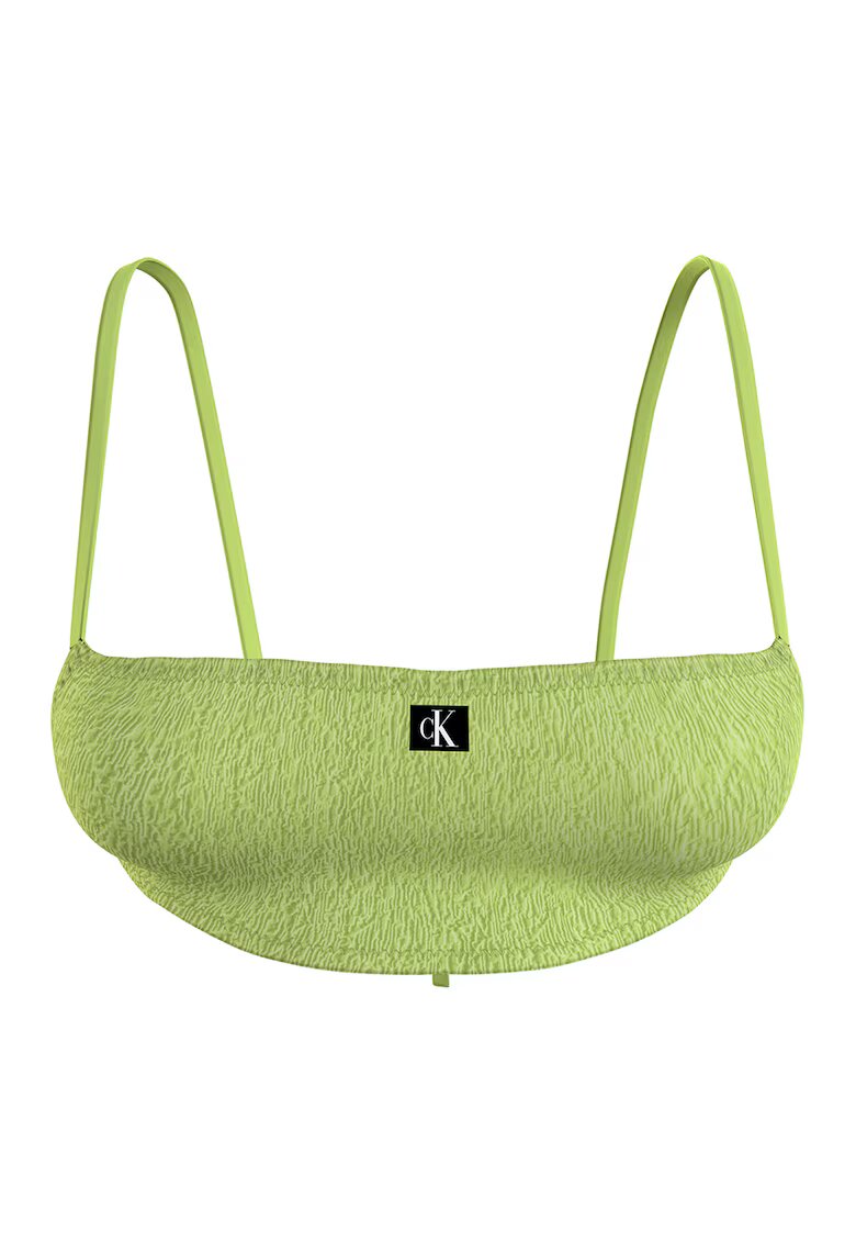 Calvin Klein Bustiera de baie fara burete - Verde deschis