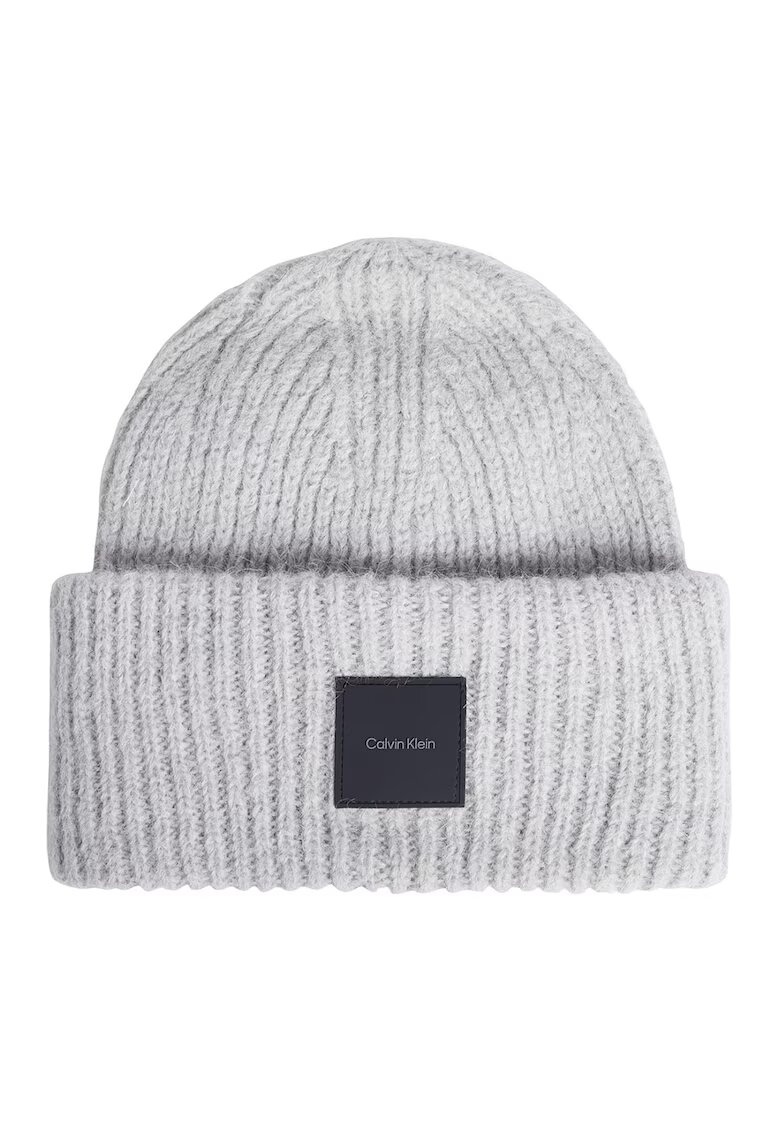 Calvin Klein Caciula din amestec de lana si lana alpaca - Gri deschis melange
