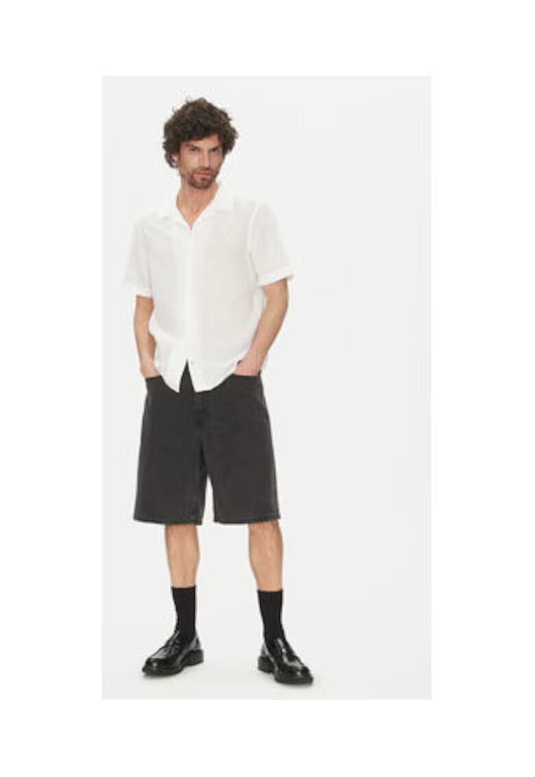 Calvin Klein Camasa Barbati - Ecru - 60% in - 40% bumbac -