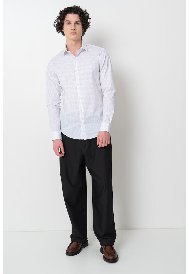 Calvin Klein Camasa slim fit - Alb/Albastru deschis