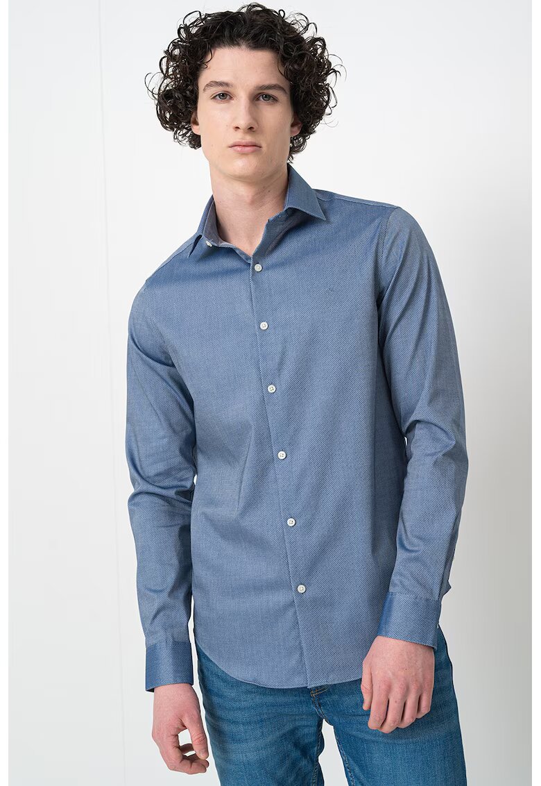 Calvin Klein Camasa slim fit - Albastru inchis