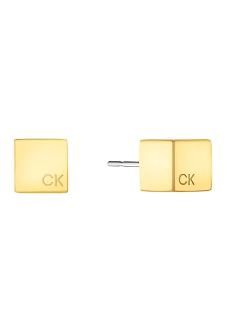 Calvin Klein Cercei de otel inoxidabil cu logo - Auriu