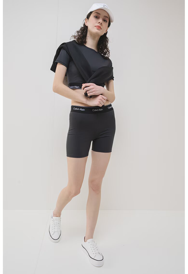 Calvin Klein Colanti scurti cu banda logo in talie
