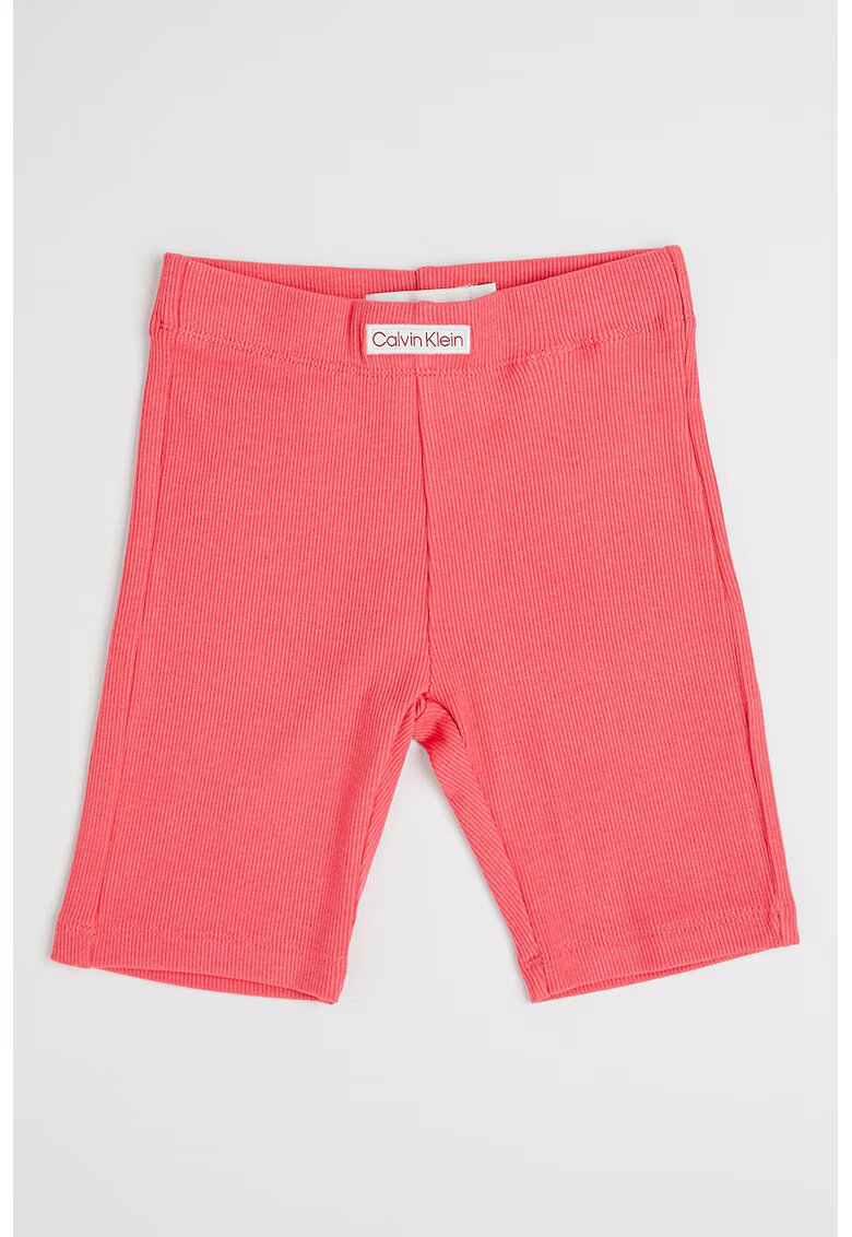 Calvin Klein Colanti scurti striati - Roz somon