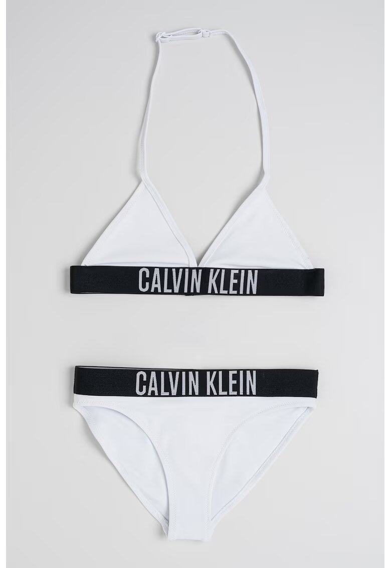 Calvin Klein Costum de baie cu logo - Alb