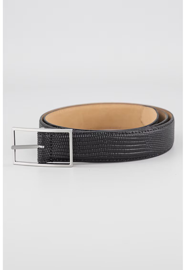 Calvin Klein Curea din piele - Negru/Maro