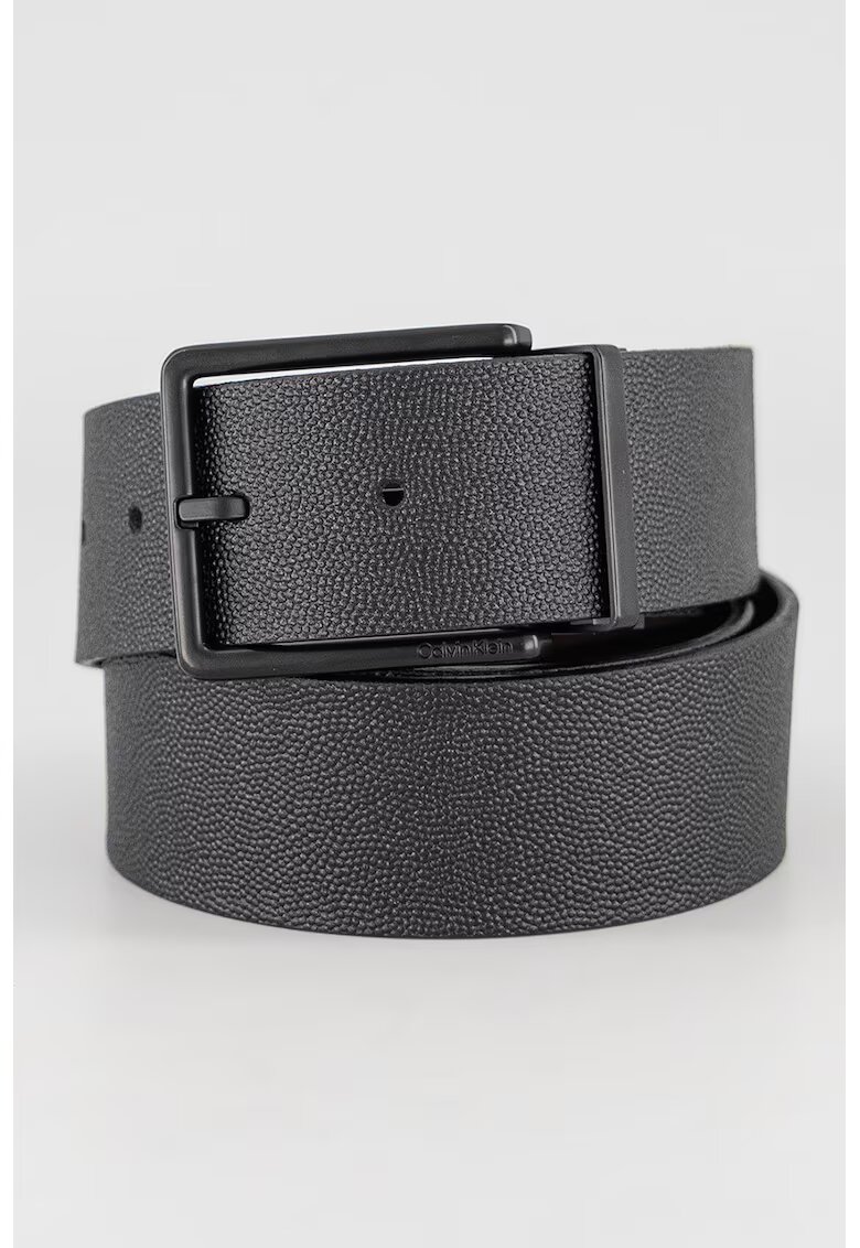 Calvin Klein Curea reversibila din piele - Maro inchis/Negru