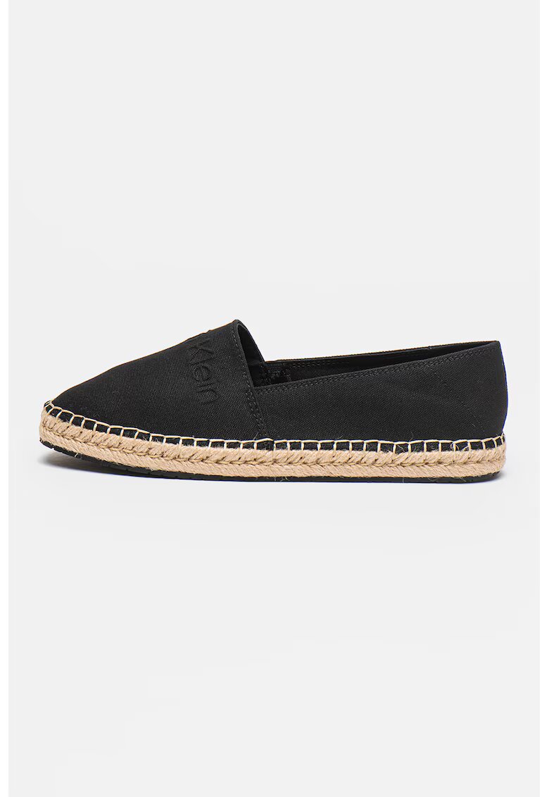 Calvin Klein Espadrile cu logo - Negru