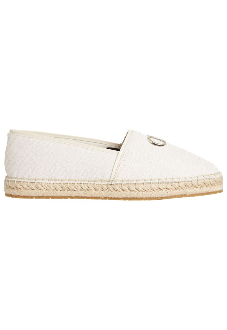 Calvin Klein Espadrille din material textil HW0HW01458 02R - Alb