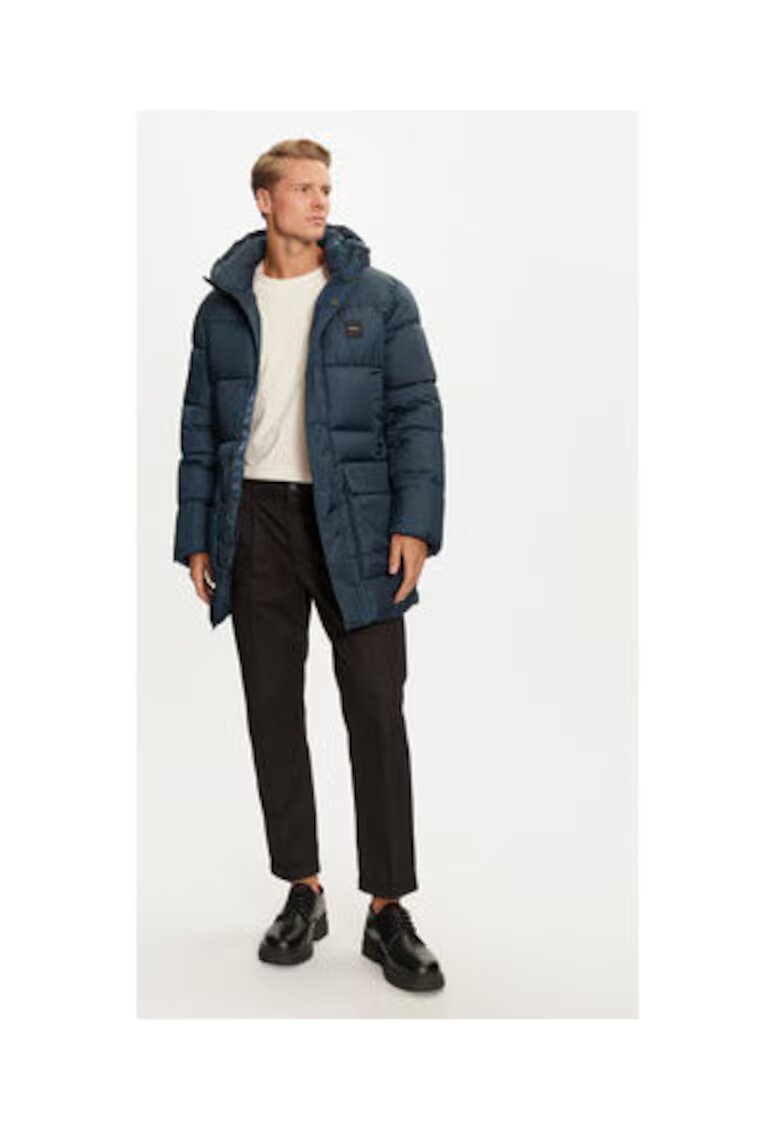 Calvin Klein Geaca de iarna Barbati - Albastru - 100% poliester reciclat
