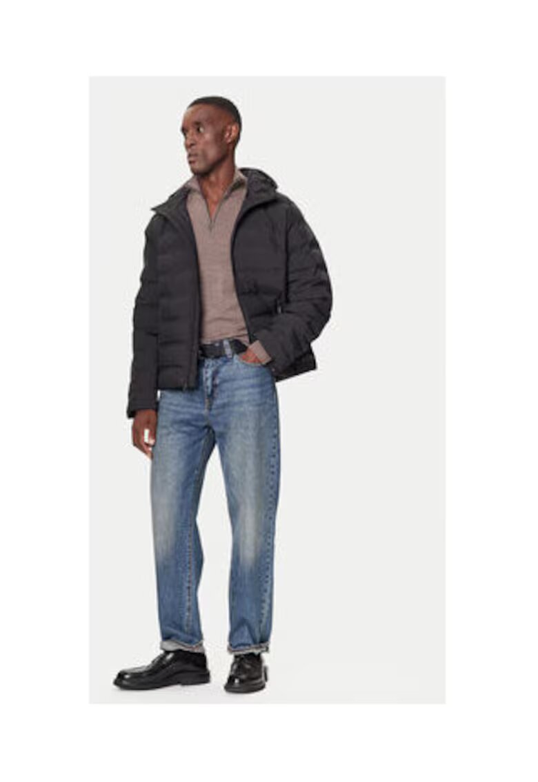Calvin Klein Geaca de puf barbati - neagra - 100% poliester -