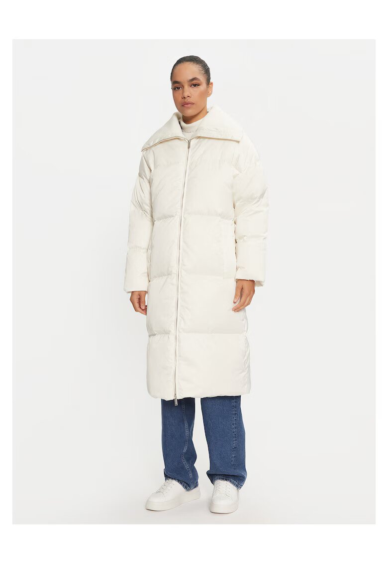 Calvin Klein Geaca de puf dama alb - Alb