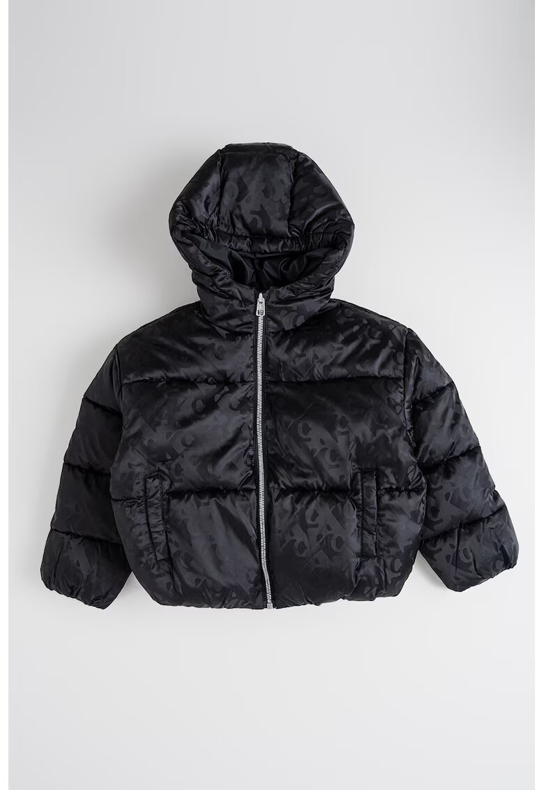 Calvin Klein Geaca matlasata cu model - Negru