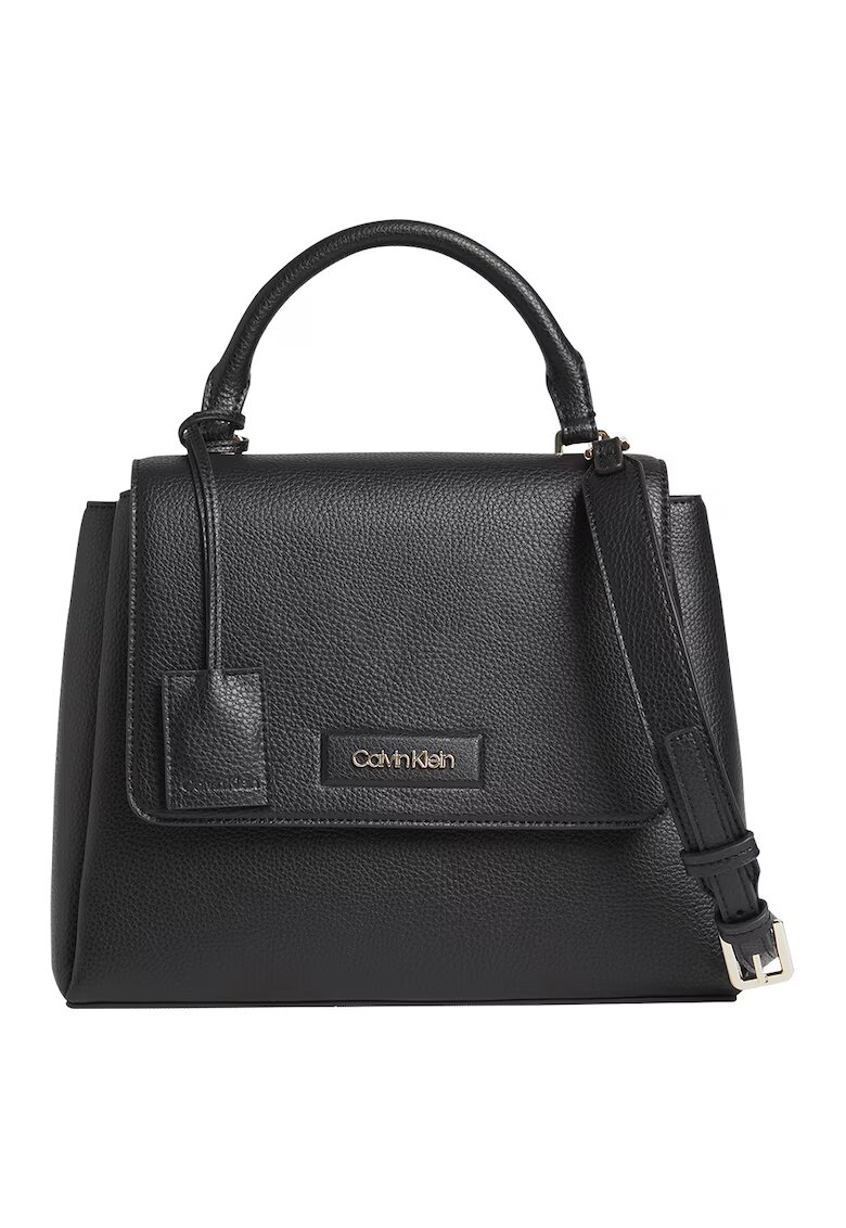 Calvin Klein Geanta crossbody de piele ecologica cu aspect texturat - Negru