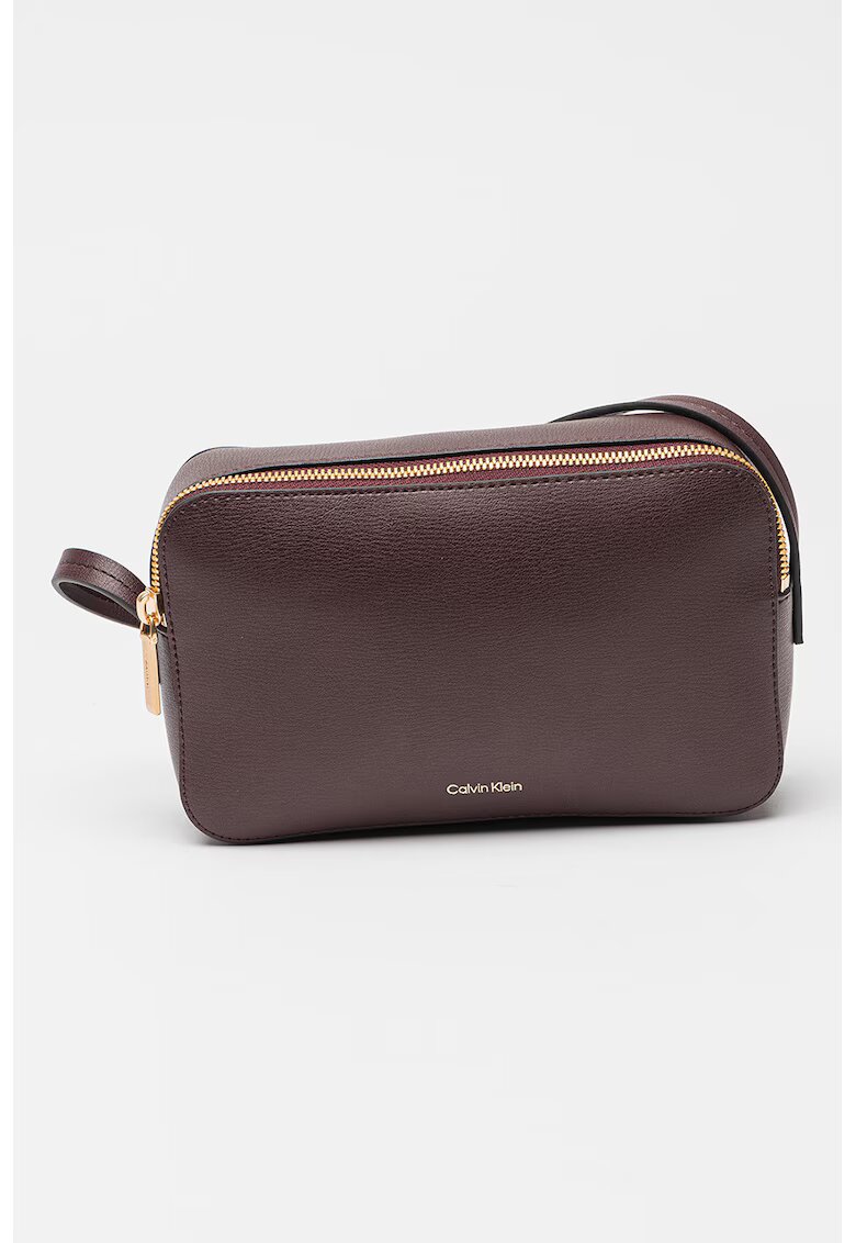 Calvin Klein Geanta crossbody de piele ecologica cu bareta ajustabila Foil - Violet aubergine