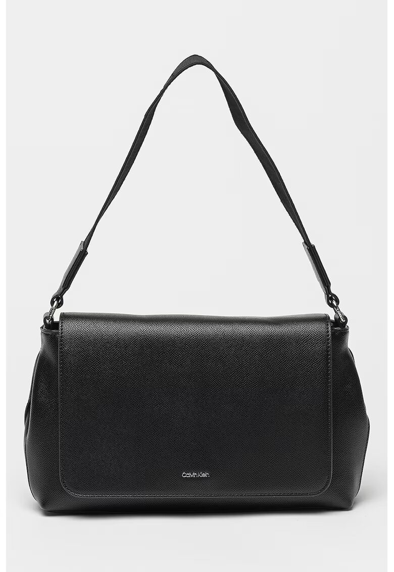 Calvin Klein Geanta de piele ecologica cu bareta de umar - Negru