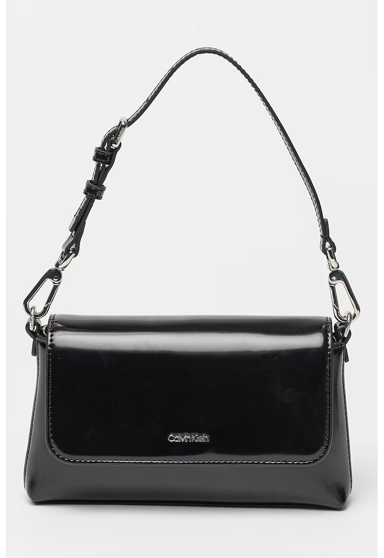 Calvin Klein Geanta de umar cu clapa - Negru