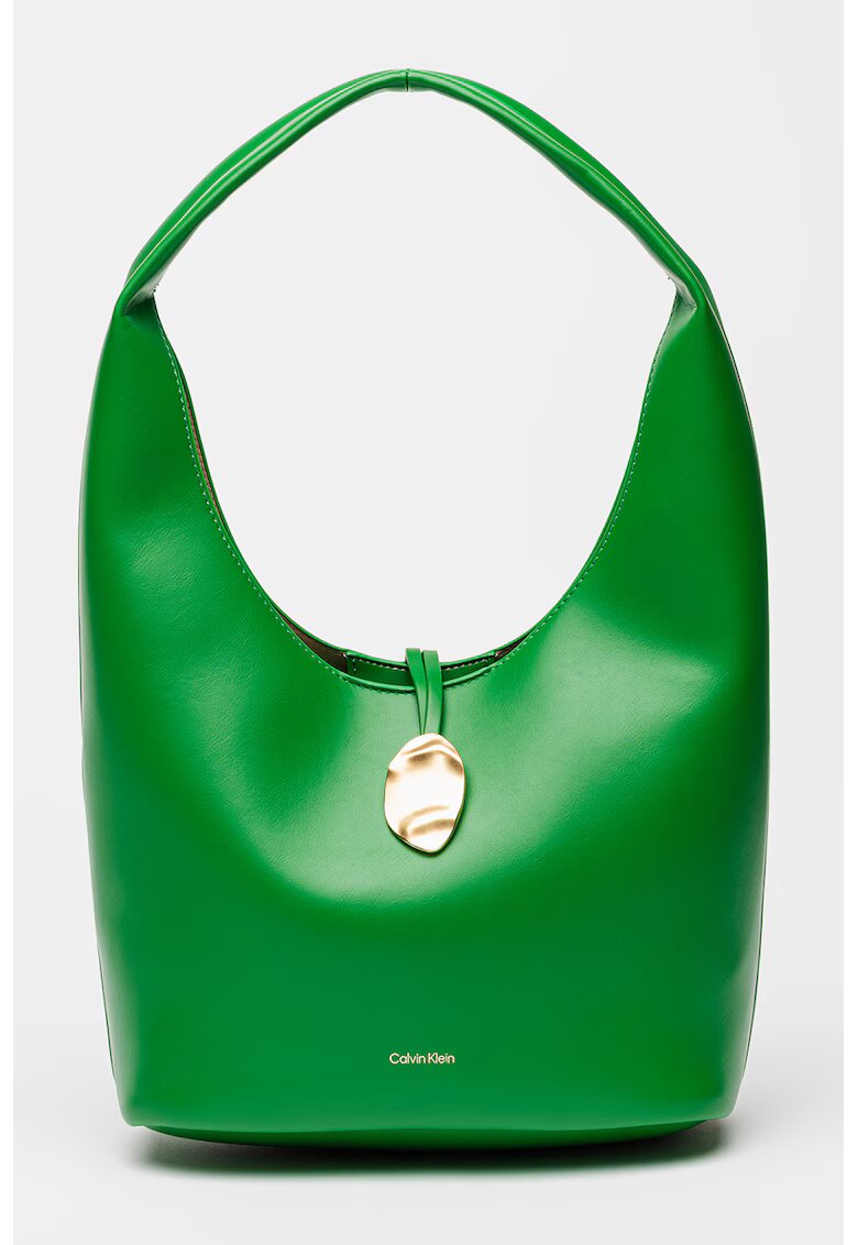 Calvin Klein Geanta hobo din piele ecologica cu etui detasabil - Verde