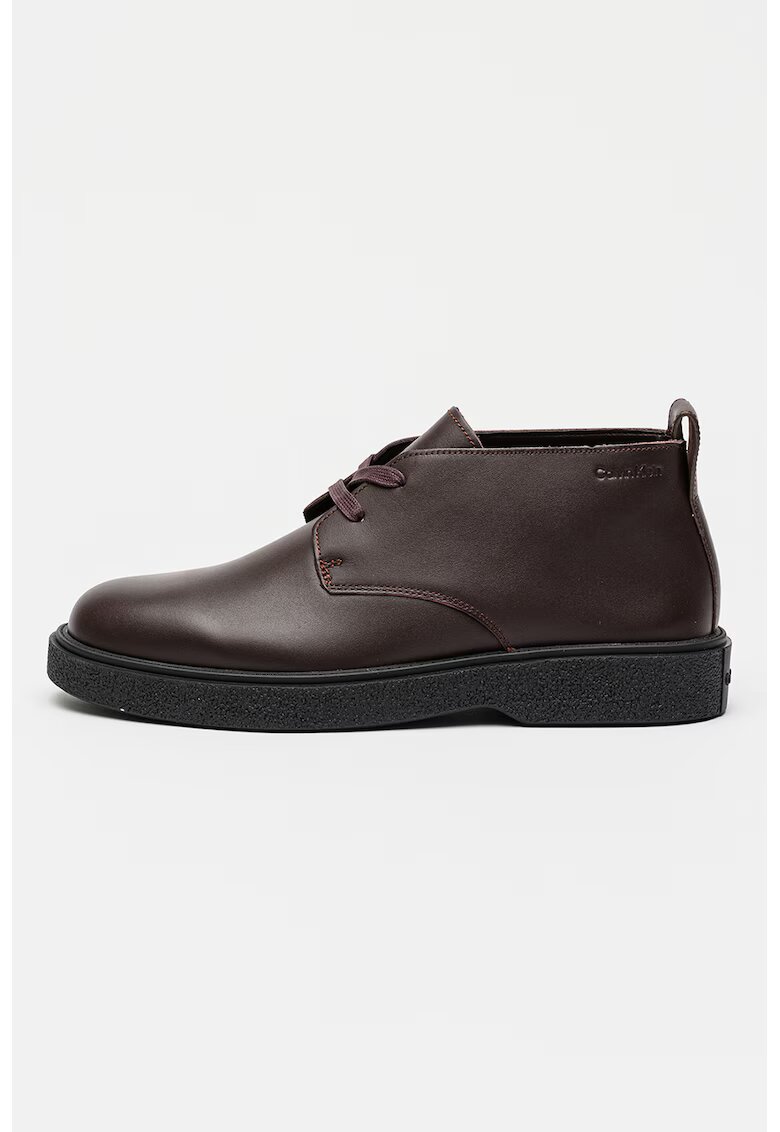 Calvin Klein Ghete chukka de piele Dessert - Violet tyrian