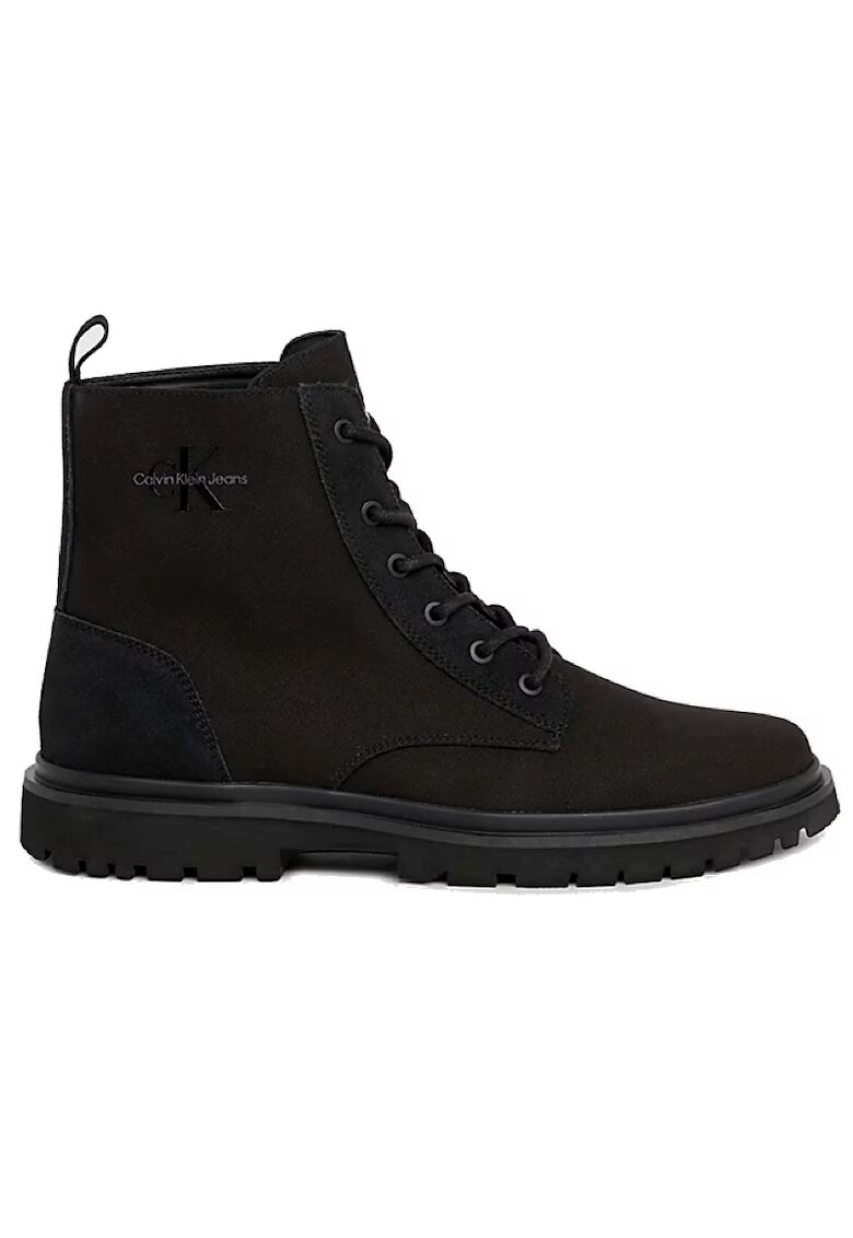 Calvin Klein Ghete pentru Barbati - eva boot mid laceup mix - YM0YM00965-0GT - Negru - Negru