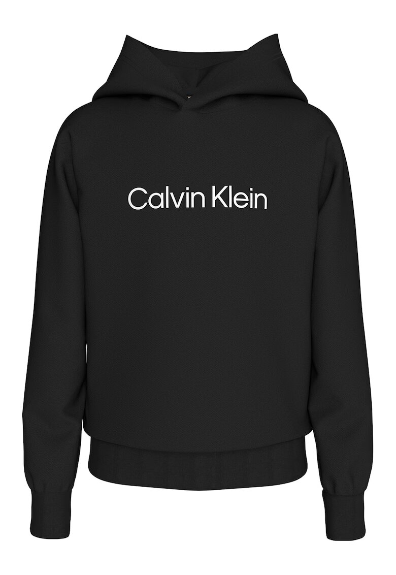 Calvin Klein Hanorac din bumbac cu logo - Negru