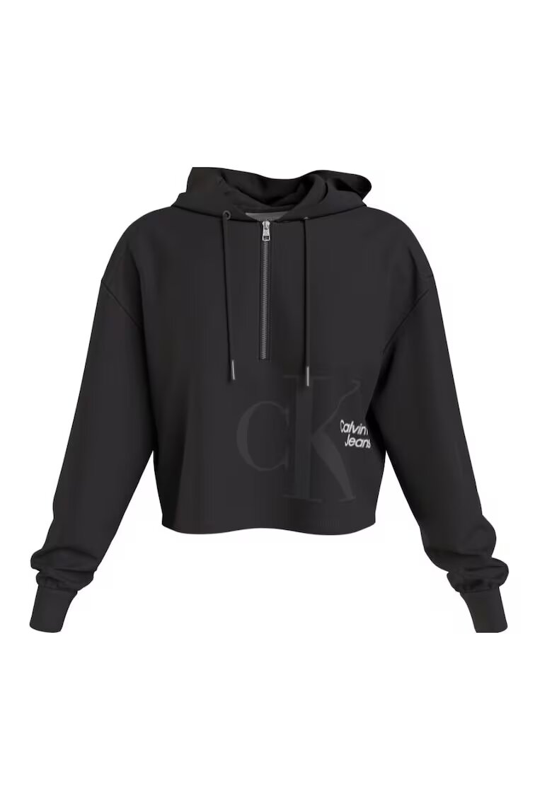 Calvin Klein Hanorc crop din bumbac -