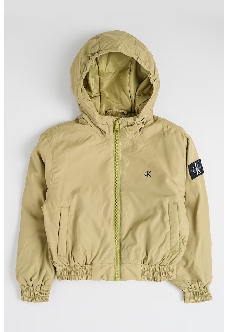 Calvin Klein Jacheta cu aplicatie logo - Verde fistic