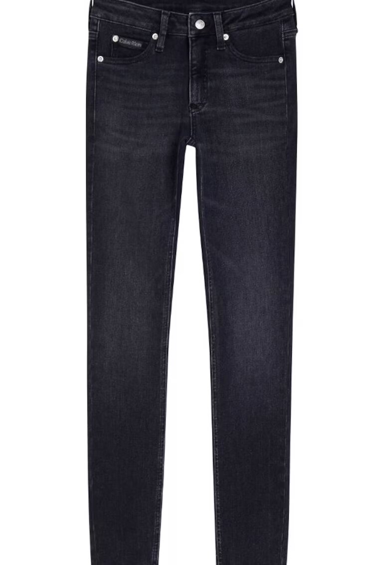 Calvin Klein Jeans Blugi cu talie inalta