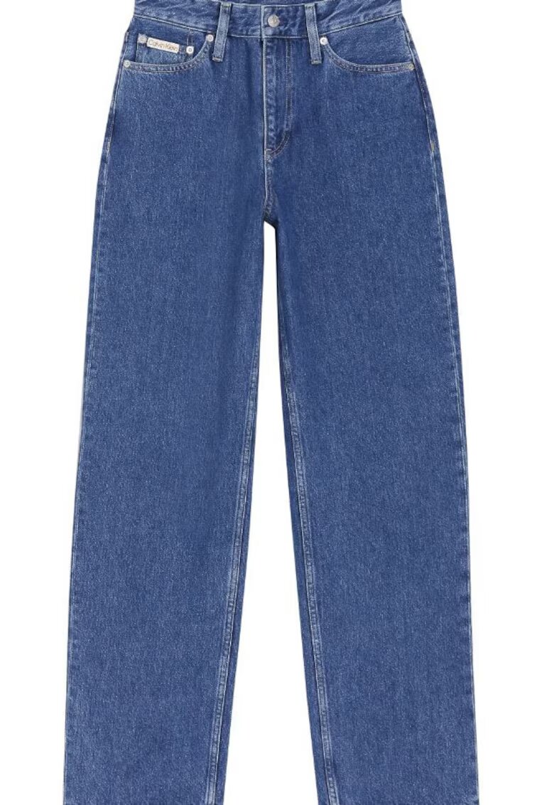 Calvin Klein Jeans Blugi dama talie inalta - picior drept - denim - bumbac