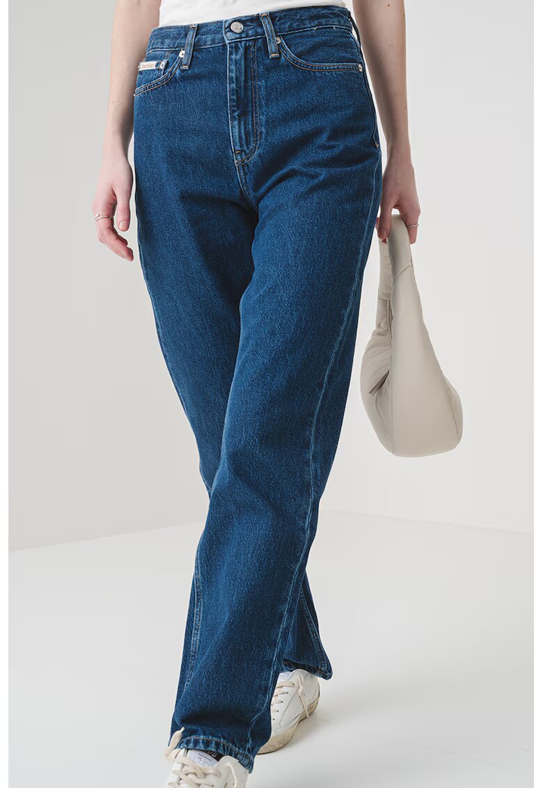 Calvin Klein Jeans Blugi mom-fit cu talie inalta