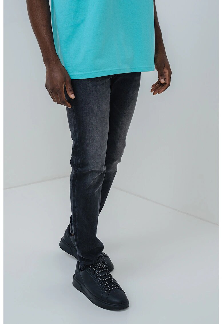 Calvin Klein Jeans Blugi regular fit de denim - Gri antracit