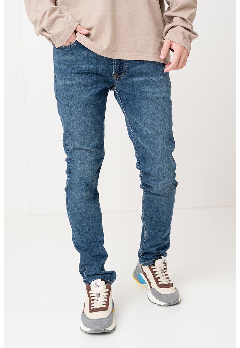 Calvin Klein Jeans Blugi skinny - Albastru inchis