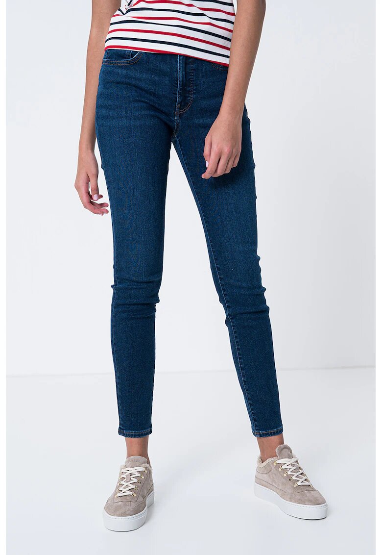 Calvin Klein Jeans Blugi skinny cu talie inalta - Albastru inchis