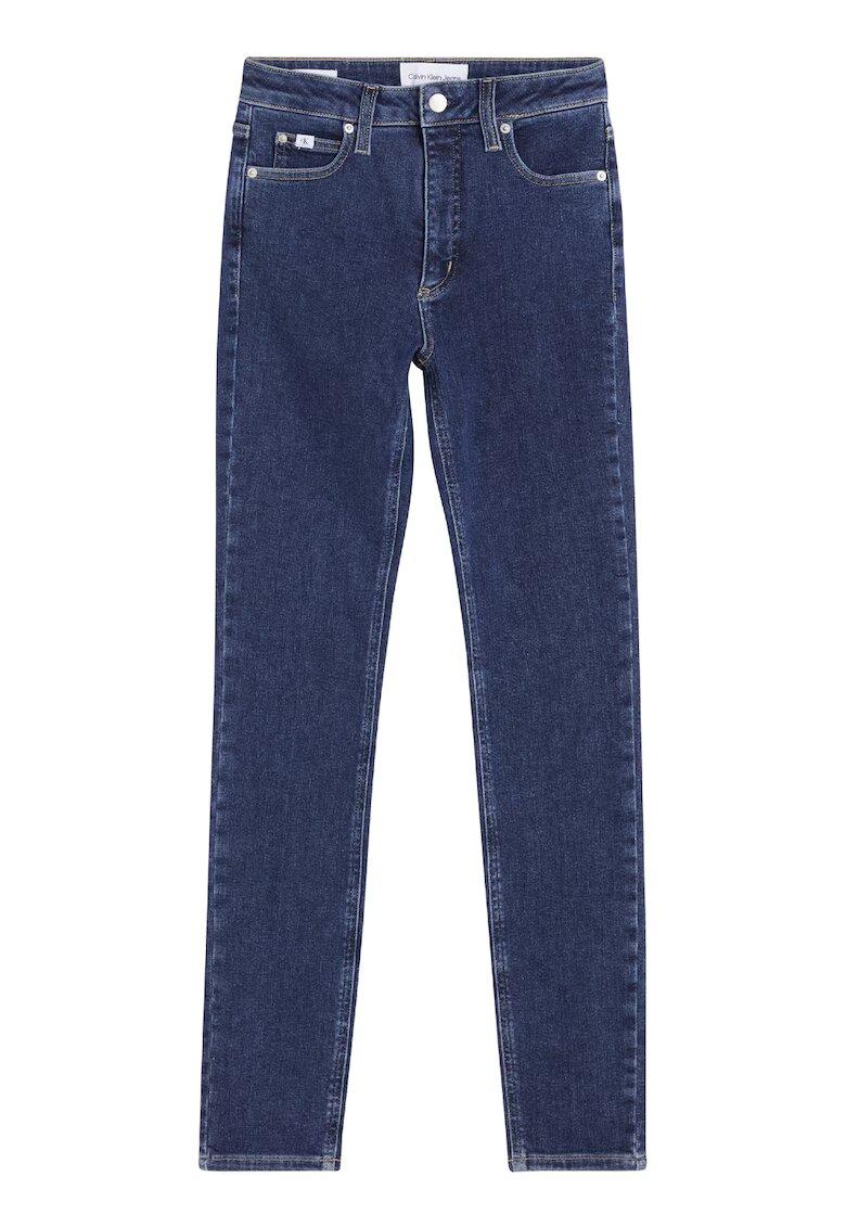 Calvin Klein Jeans Blugi skinny cu talie inalta - Bleumarin