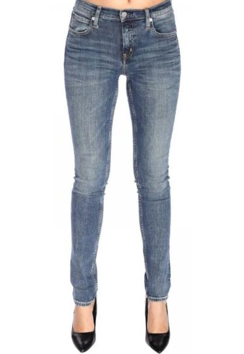 Calvin Klein Jeans Blugi skinny cu talie medie