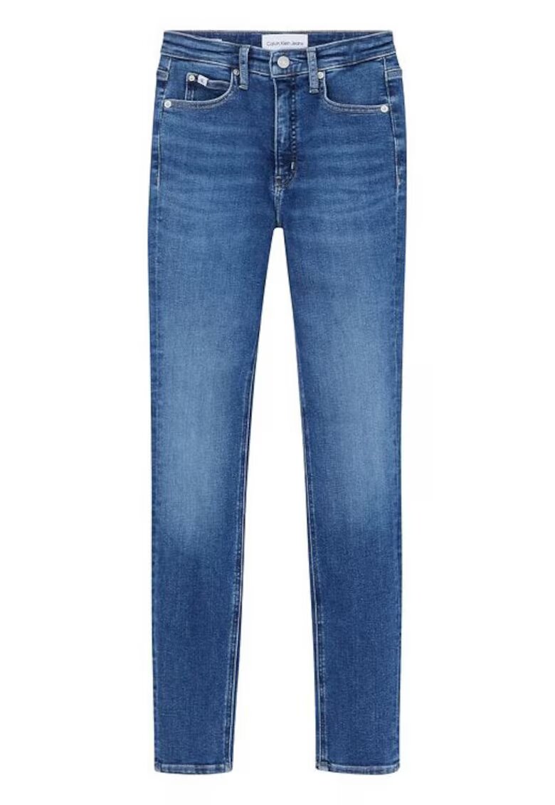 Calvin Klein Jeans Blugi skinny fit cu aspect decolorat -