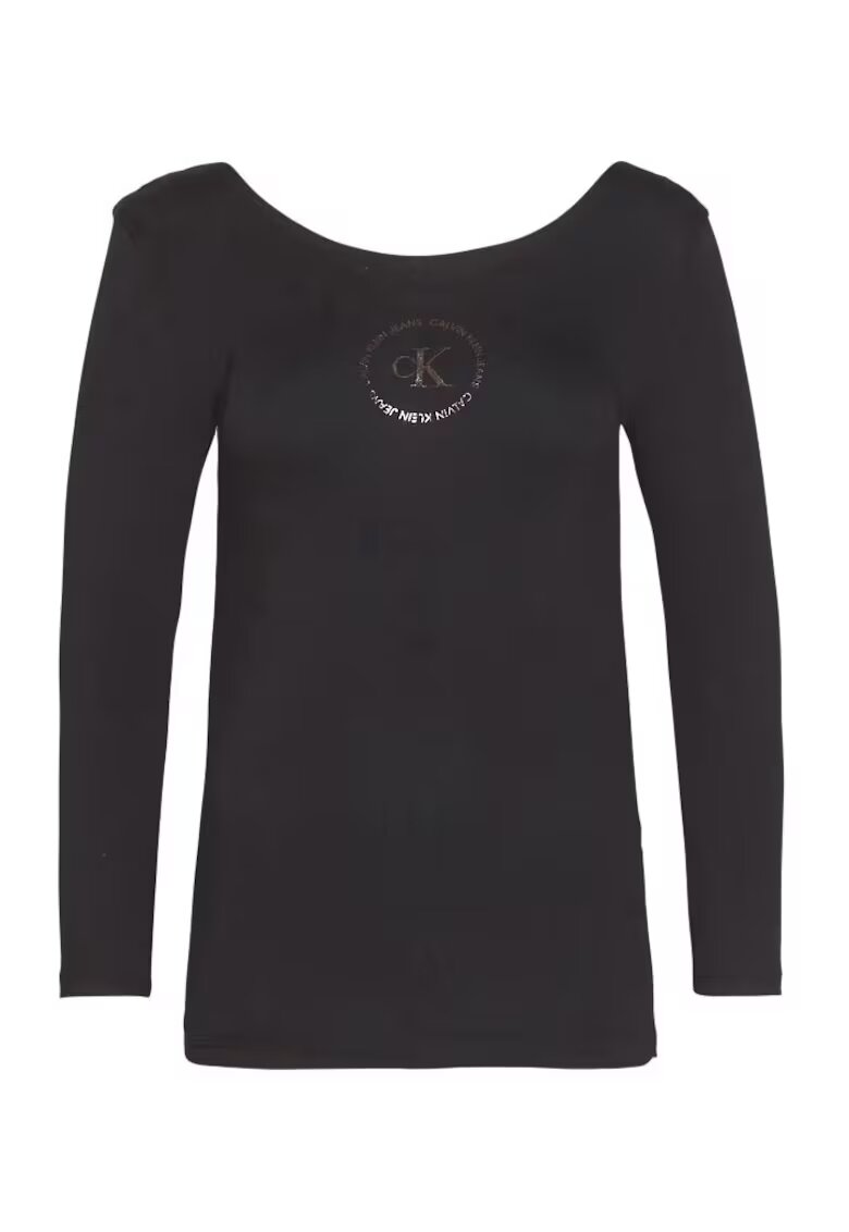 Calvin Klein Jeans Bluza Slim cu logo -