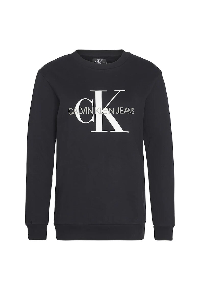 Calvin Klein Jeans Bluza sport cu imprimeu logo 1 - Alb/Negru