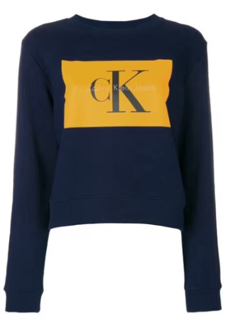 Calvin Klein Jeans Bluzon cu logo contrastant -