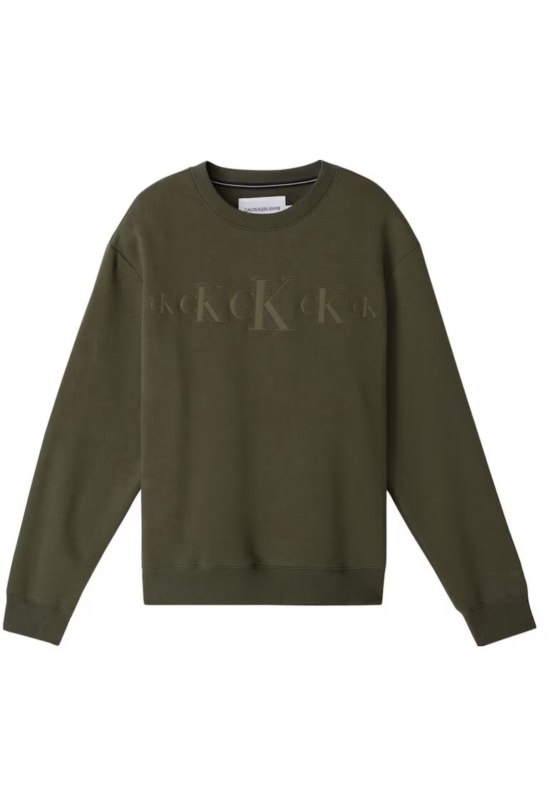 Calvin Klein Jeans Bluzon din bumbac cu logo -