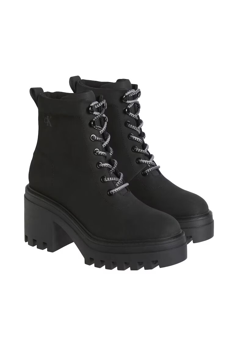 Calvin Klein Jeans Botine cu platforma dama - piele naturala - negru