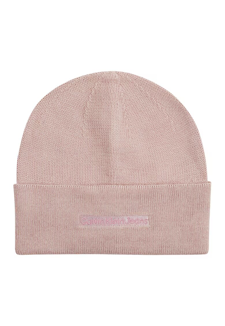 Calvin Klein Jeans Caciula cu broderie logo - Fucsia/Roz prafuit