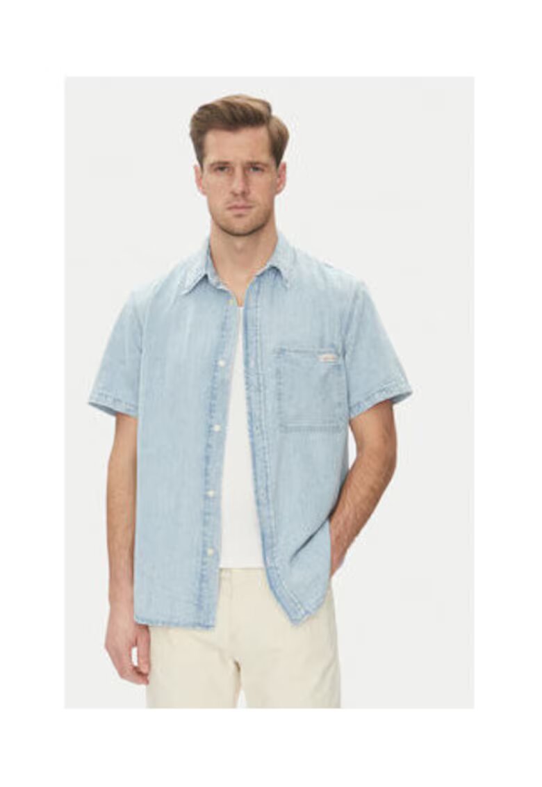 Calvin Klein Jeans Camasa barbati - bumbac/in/lyocell - albastru -