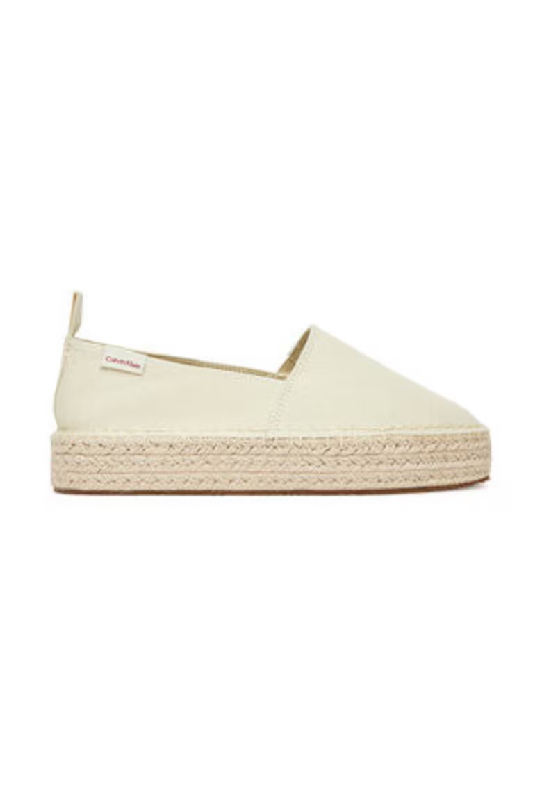 Calvin Klein Jeans Espadrile dama material textil - bej