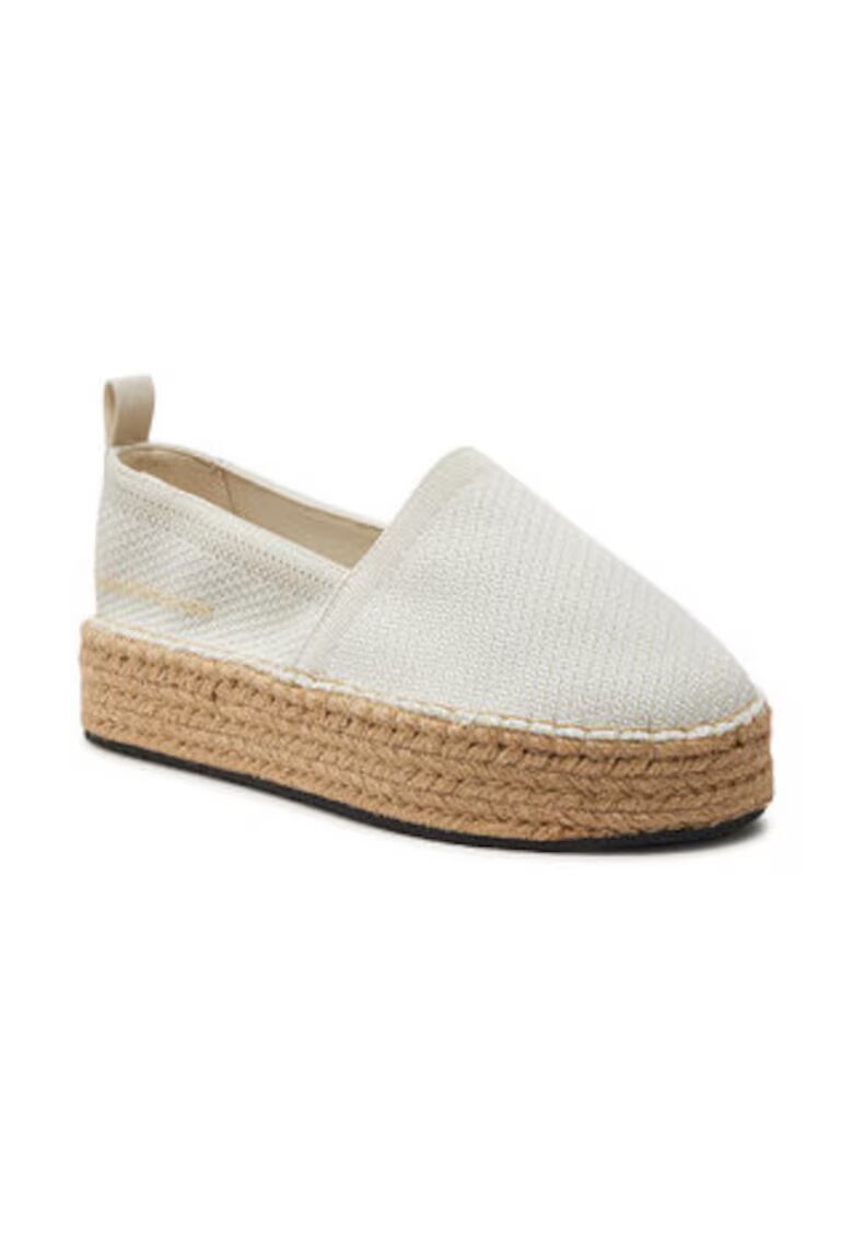 Calvin Klein Jeans Espadrile pentru femei - din material textil - bej -